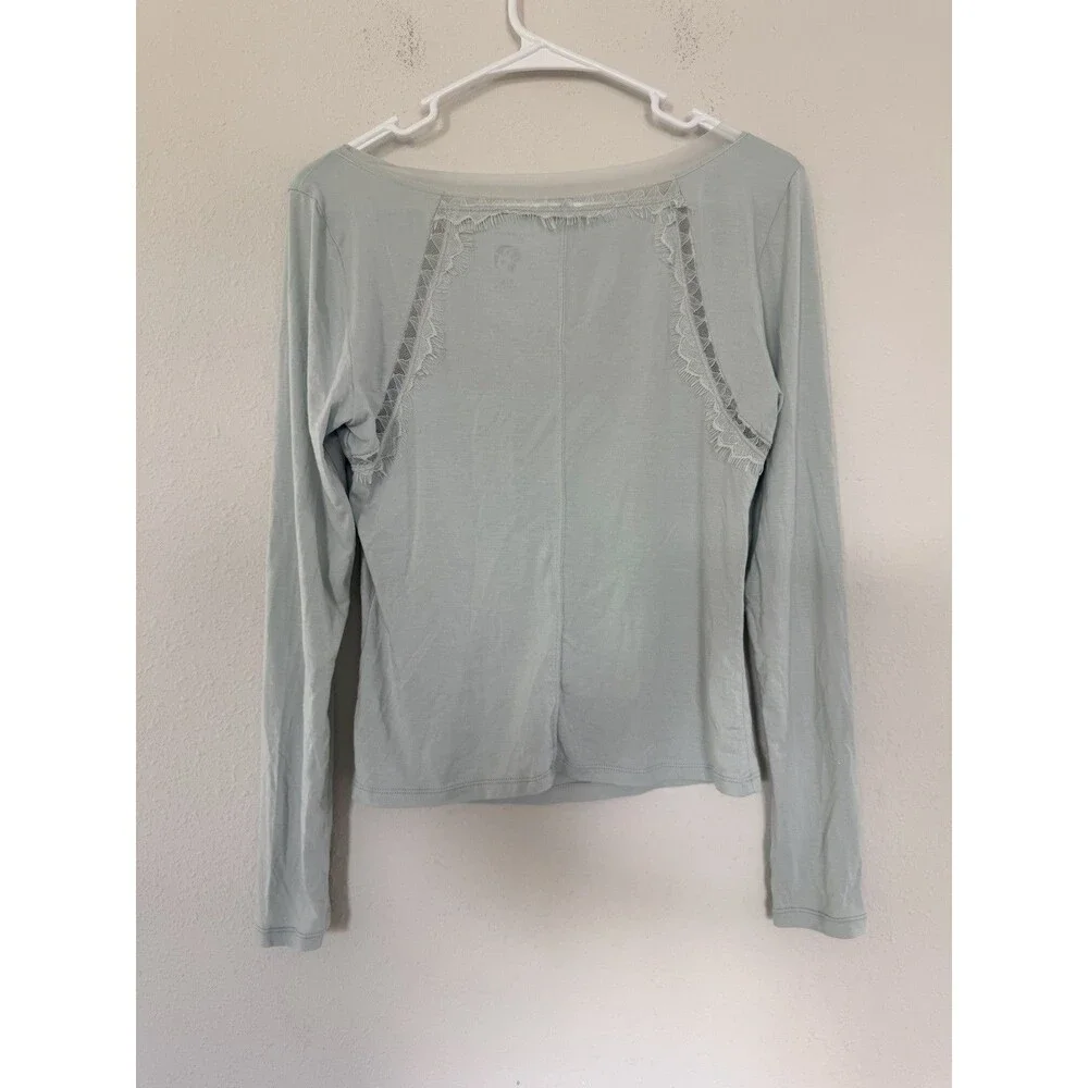 Free People Lowkey Layering Top Size M Coquette Balletcore Romantic Lace Y2K